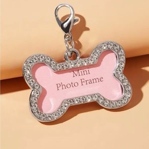 Pet rhinestone photo frame